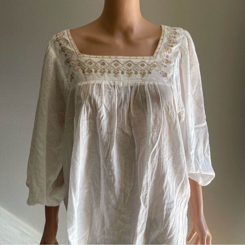 Cute Lucky you embroidered Top